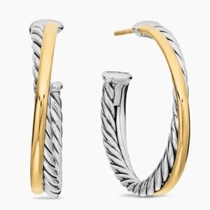 David Yurman Earrings Crossover Hoops